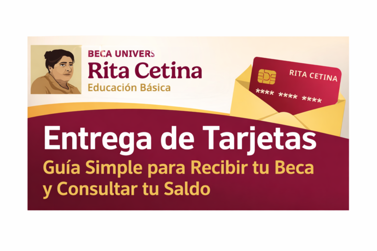 Entrega de Tarjetas Guía Simple para Recibir tu Beca y Consultar tu Saldo